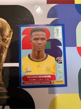 Panini FIFA World Cup 2026 Sticker Khulumani Ndamane RSA 7 Blue Parallel